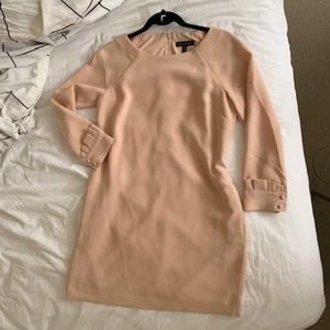 Peach Apricot Banana Republic Dress Size 6P Small w/ Pocket excellent condition